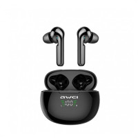 Awei T15P True TWS Bluetooth Smart Touch Sports Dual Earbuds With Charging Case Black